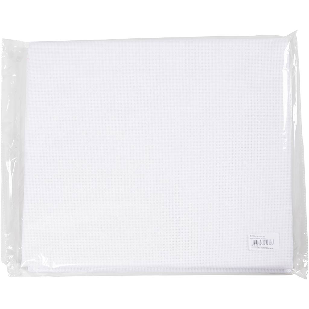 Aida kangas, laius 150 cm, 43 ruutu 10 cm kohta, valge, 3 m/ 1 tk. - Image 2