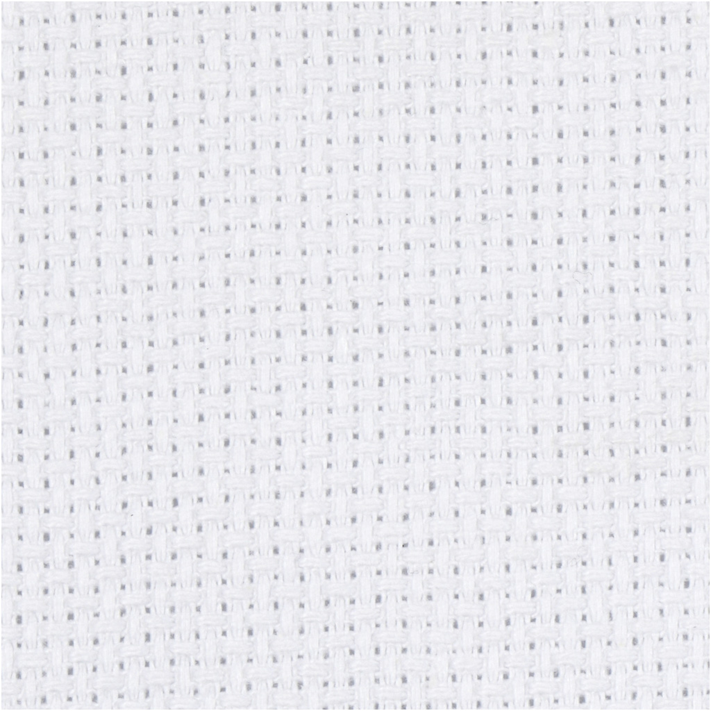 Aida kangas, suurus 50x50 cm, 70 ruutu 10cm kohta, valge, 1 tk. - Image 4
