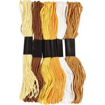 Tikkimisniit, paksus 1 mm, kuldne, 6 kimpu/ 1 pakk