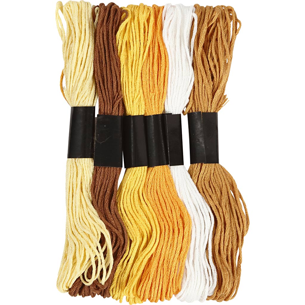 Tikkimisniit, paksus 1 mm, kuldne, 6 kimpu/ 1 pakk