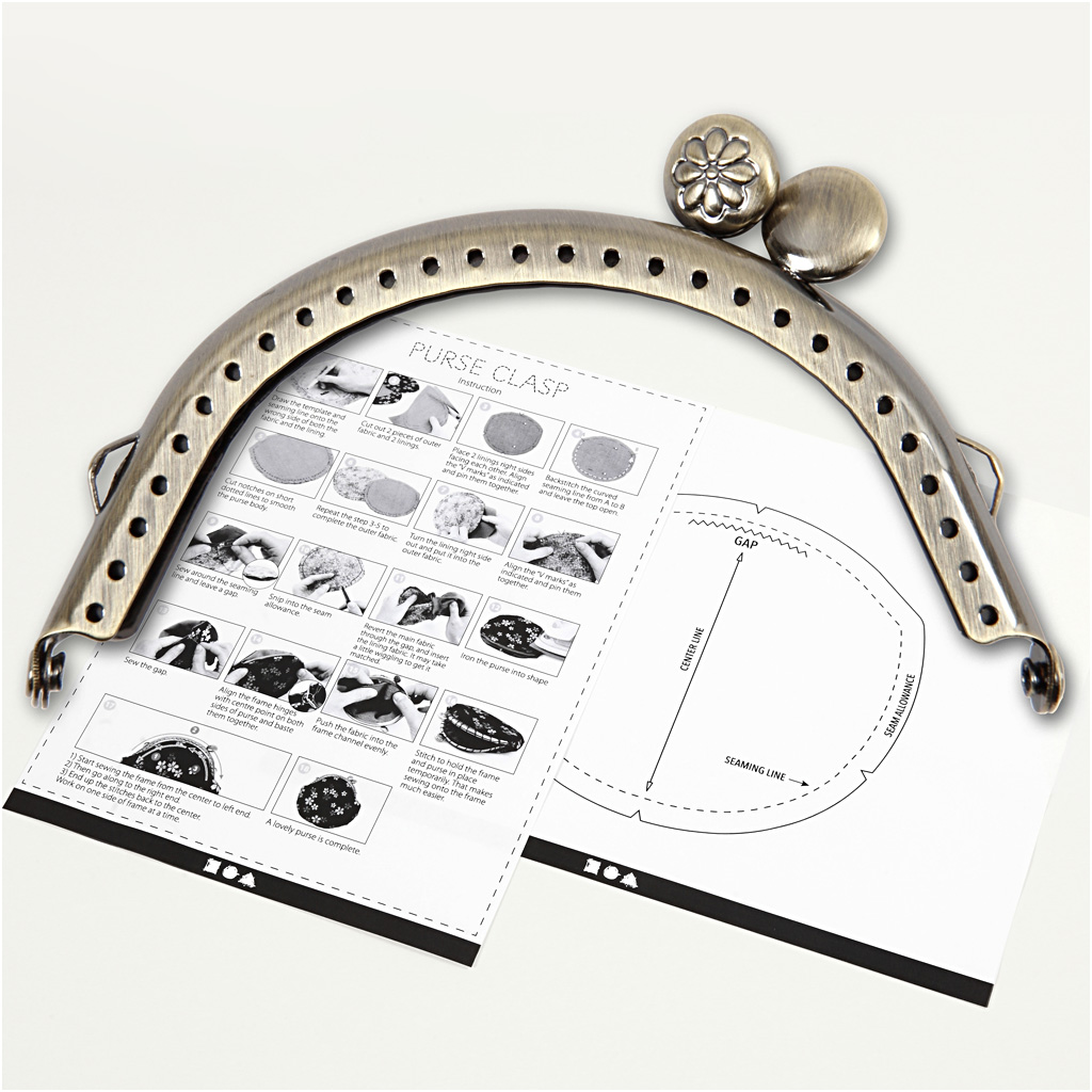 Rahakotikinnituse komplekt, suurus 8 cm, harjatud messing, 1 tk