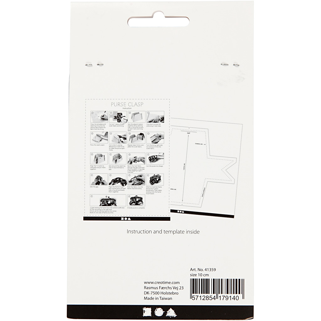 Rahakotikinnituse komplekt, suurus 10 cm, tumehall metallik, 1 tk - Image 3