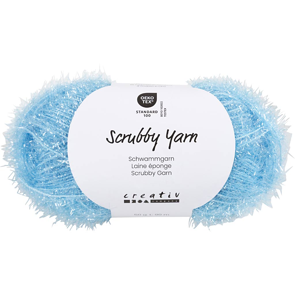 Scrubby lõng, L: 90 M, sinine, 50 g/ 1 pallikas