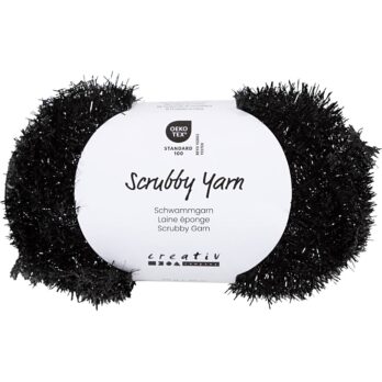 Scrubby lõng, L: 90 M, must, 50 g/ 1 pallikas