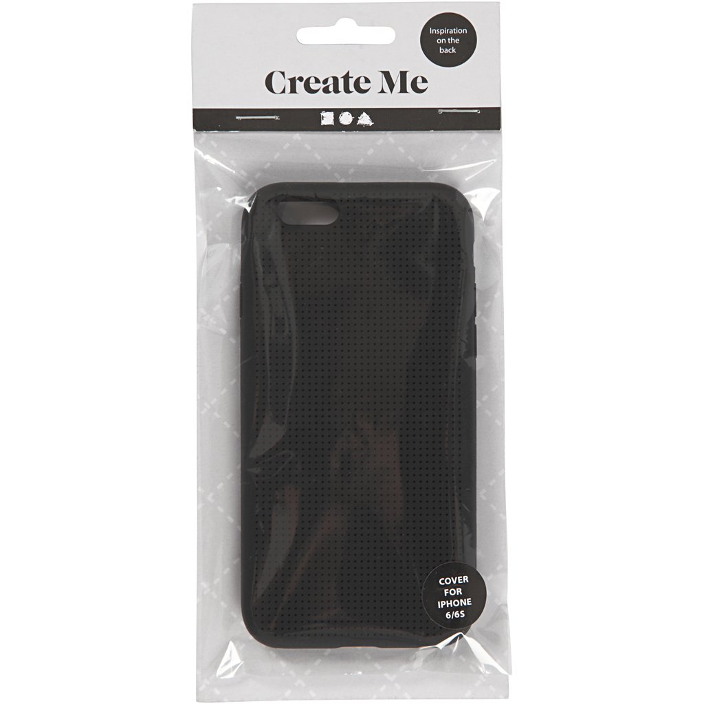 Mobiiltelefoni kate tikkimiseks, nr. 6/6S, suurus 6,8x13,8 cm, paksus 8 mm, must, 1 tk. - Image 2