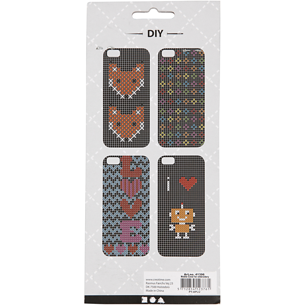 Mobiiltelefoni kate tikkimiseks, nr. 6/6S, suurus 6,8x13,8 cm, paksus 8 mm, must, 1 tk. - Image 3