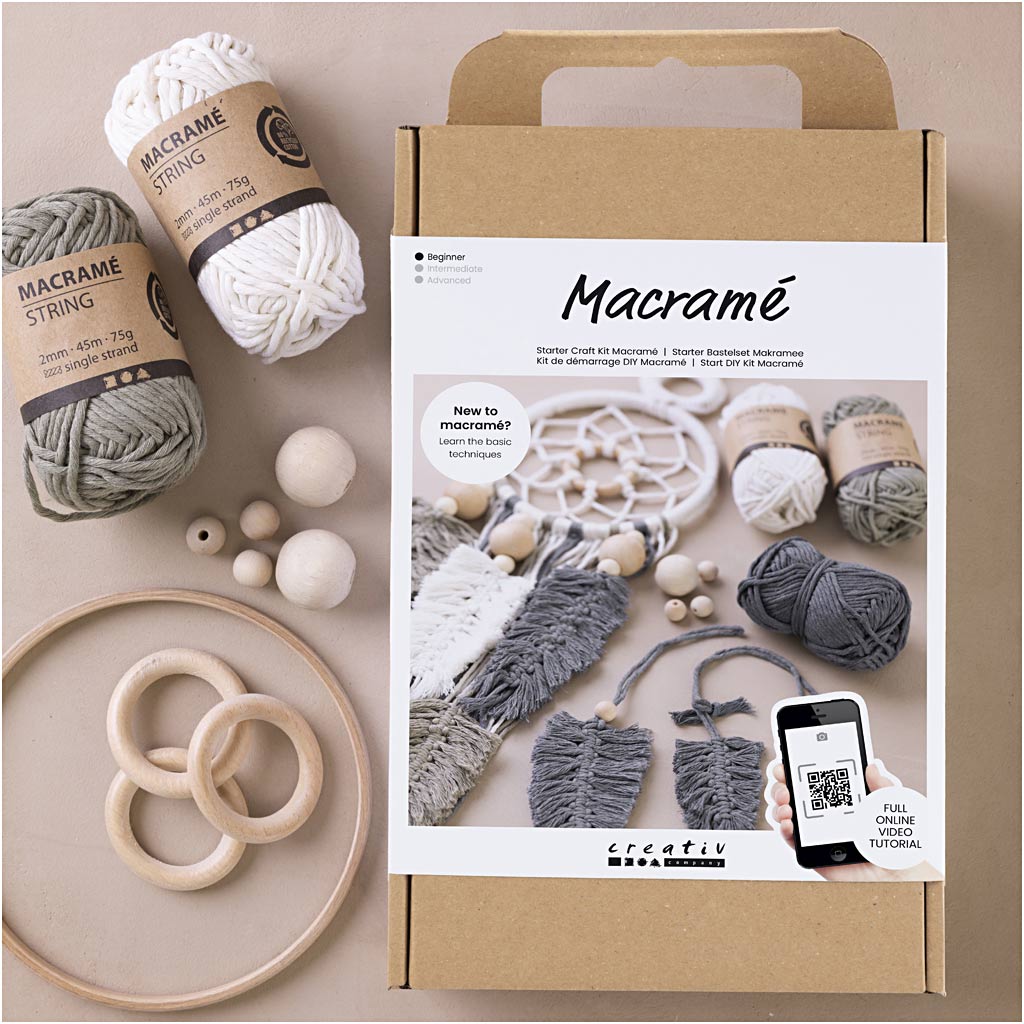 Starter Craft Kit Makramee, 1 pakk - Image 5