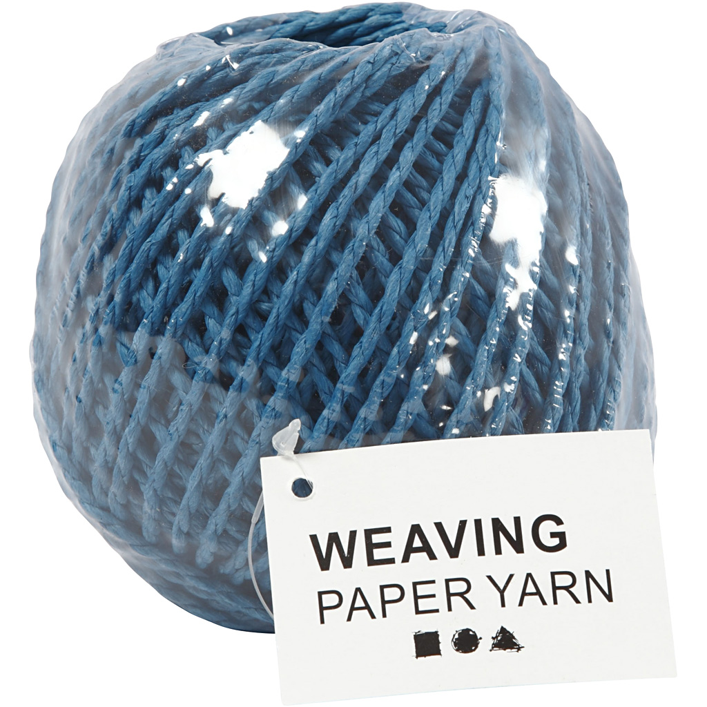 Paberlõng, paksus 2,5-3 mm, tumesinine, 150 g, 40 m/ 1 kera - Image 2