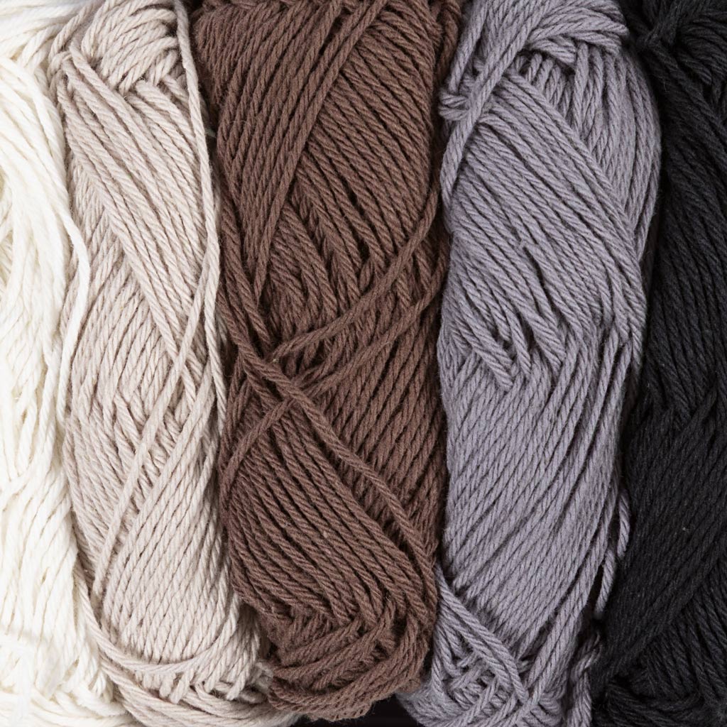 Puuvillane lõng, nr. 8/4, L: 5x50 M, loodusvärvid, 5x20 g/ 1 pakk - Image 5