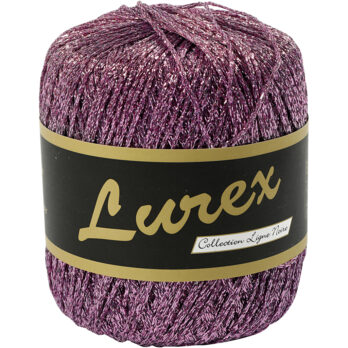 Lurex lõng, L: 160 M, lilla, 25 g/ 1 pallikas