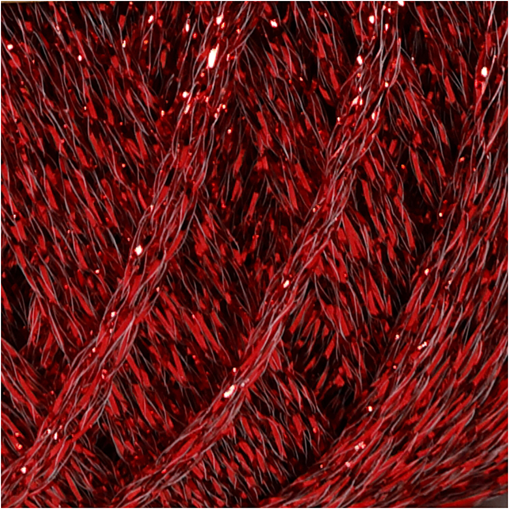 Lurex lõng, L: 160 M, punane, 25 g/ 1 pallikas - Image 3