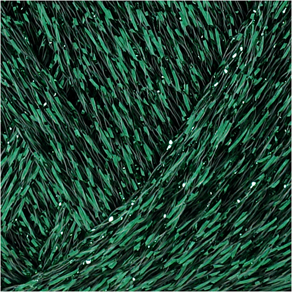 Lurex lõng, L: 160 M, roheline, 25 g/ 1 pallikas - Image 3