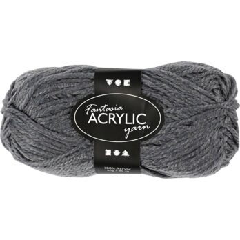Fantasia akrüüllõng, L: 80 M, vardad 4,5-5, hall, 50 g/ 1 pallikas
