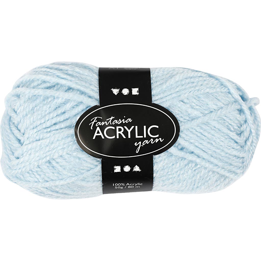 Fantasia akrüüllõng, L: 80 M, vardad 4,5-5, helesinine, 50 g/ 1 pallikas
