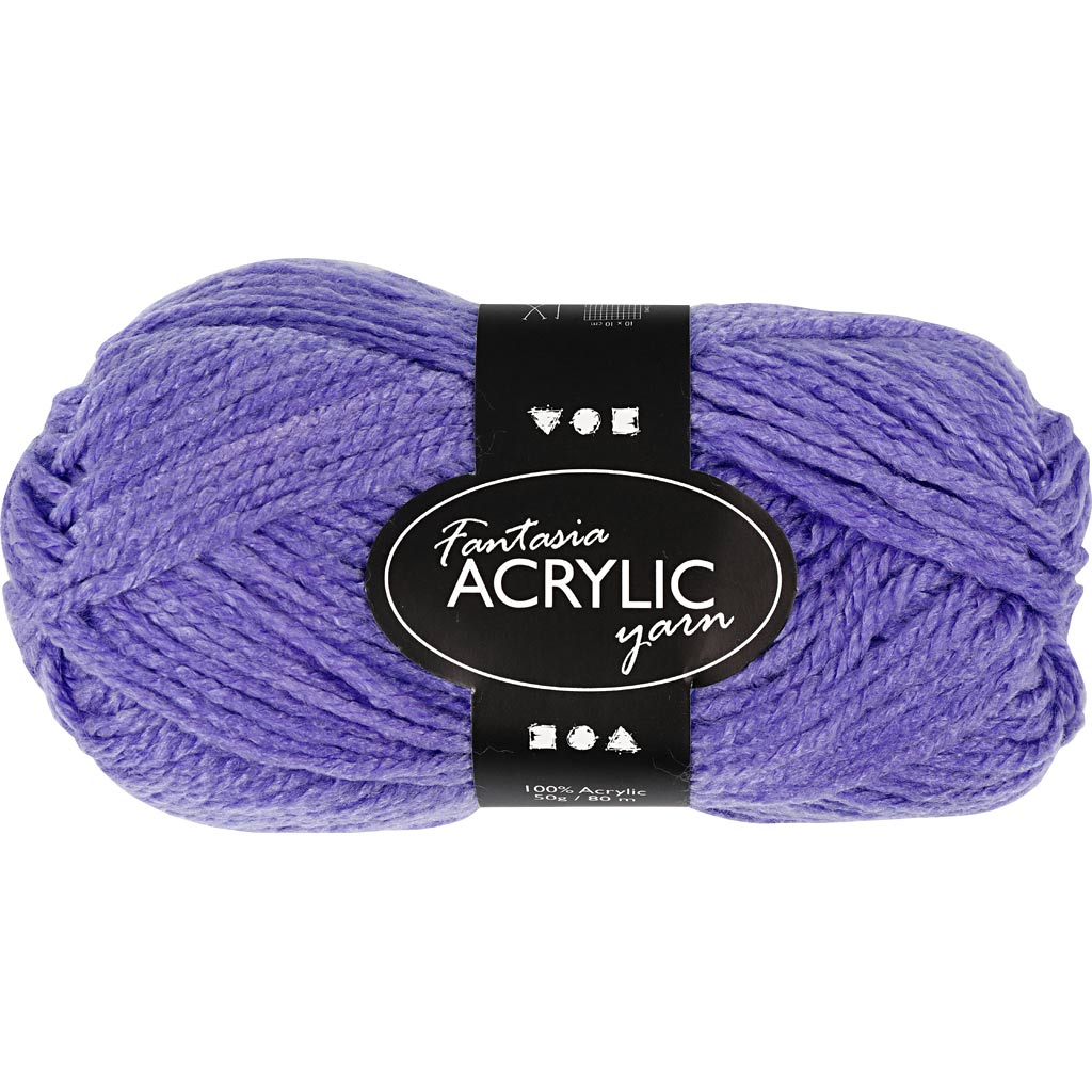 Fantasia akrüüllõng, L: 80 M, vardad 4,5-5, lilla, 50 g/ 1 pallikas
