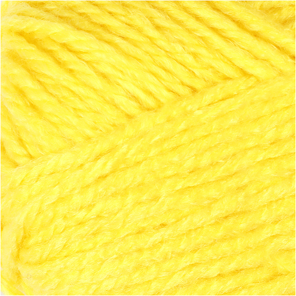 Fantasia akrüüllõng, L: 80 M, kollane, 50 g/ 1 pallikas - Image 3
