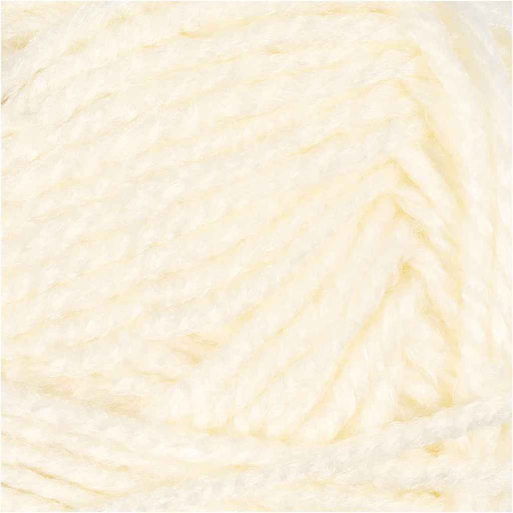 Fantasia akrüüllõng, L: 80 M, naturaalvalge, 50 g/ 1 pallikas - Image 3