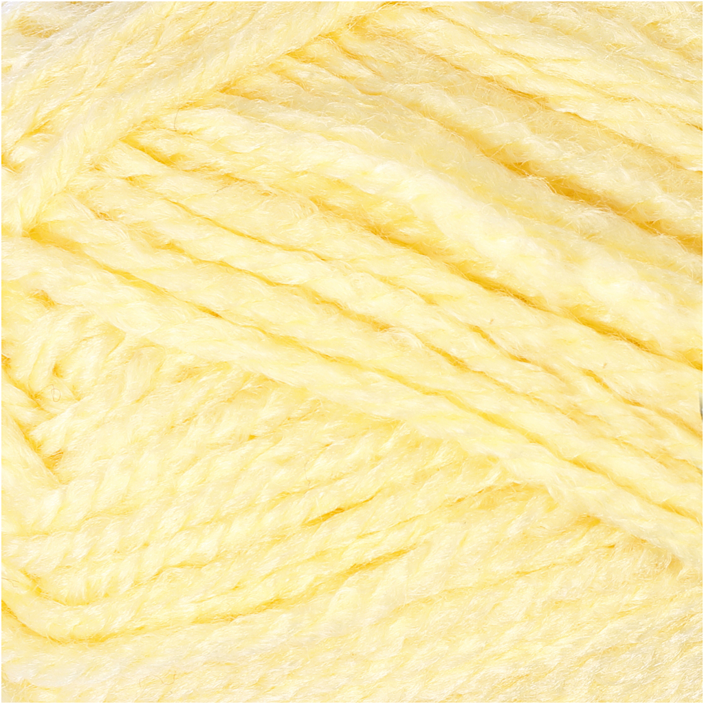 Fantasia akrüüllõng, L: 80 M, helekollane, 50 g/ 1 pallikas - Image 3