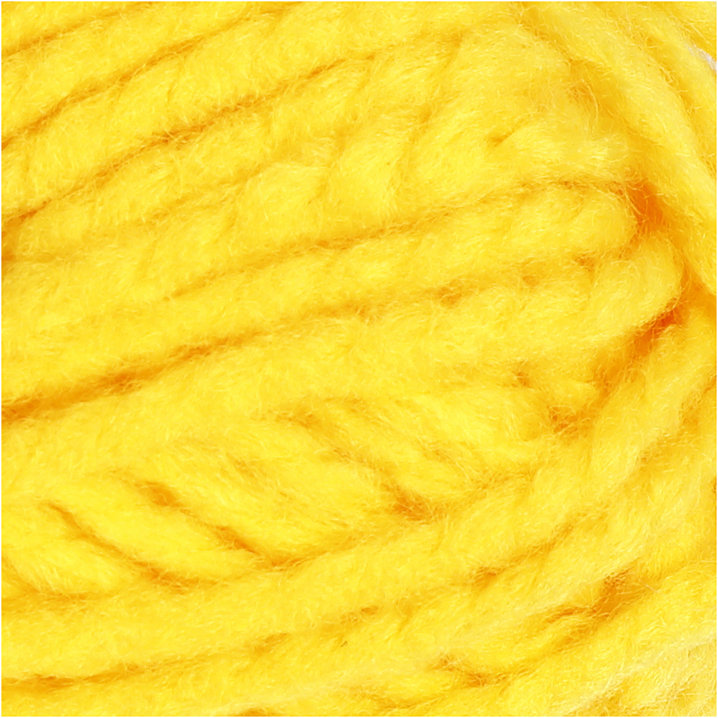 Fantasia akrüüllõng, L: 35 M, Maxi, kollane, 50 g/ 1 pallikas - Image 2