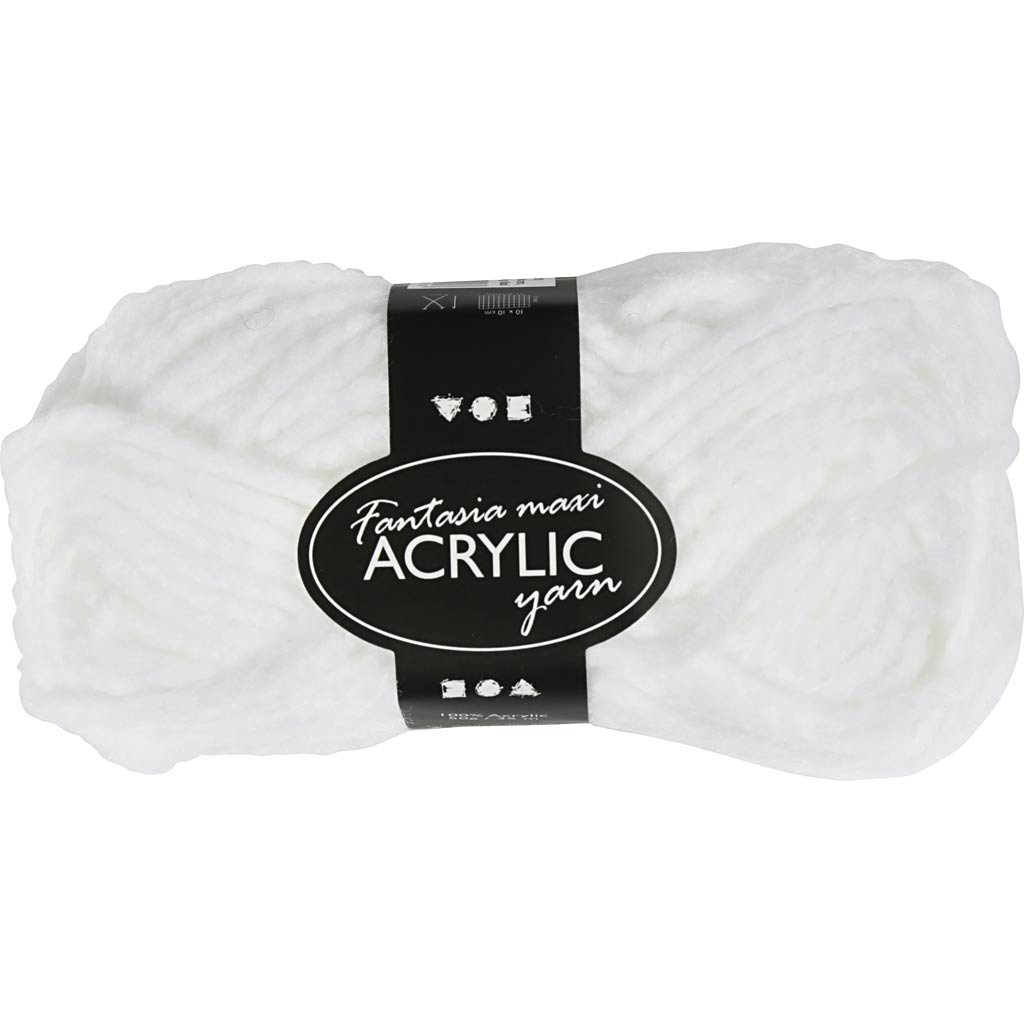 Fantasia akrüüllõng, L: 35 M, vardad 9-10, valge, 50 g/ 1 pallikas