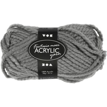 Fantasia akrüüllõng, L: 35 M, vardad 9-10, hall, 50 g/ 1 pallikas