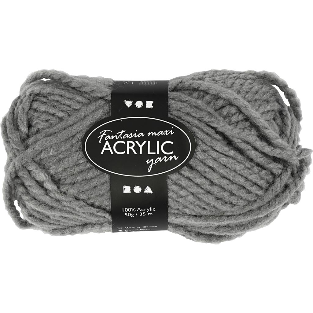 Fantasia akrüüllõng, L: 35 M, vardad 9-10, hall, 50 g/ 1 pallikas