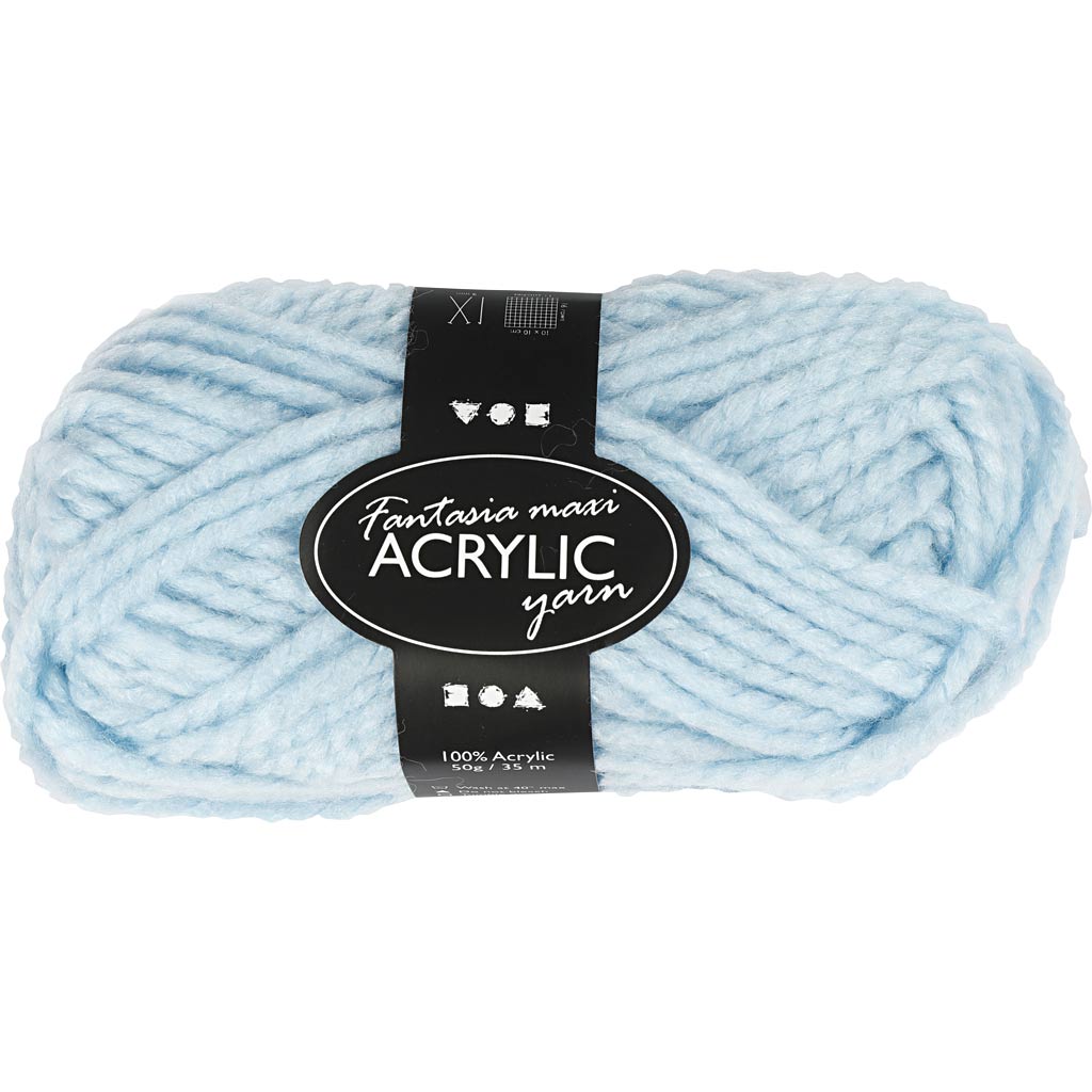 Fantasia akrüüllõng, L: 35 M, vardad 9-10, helesinine, 50 g/ 1 pallikas