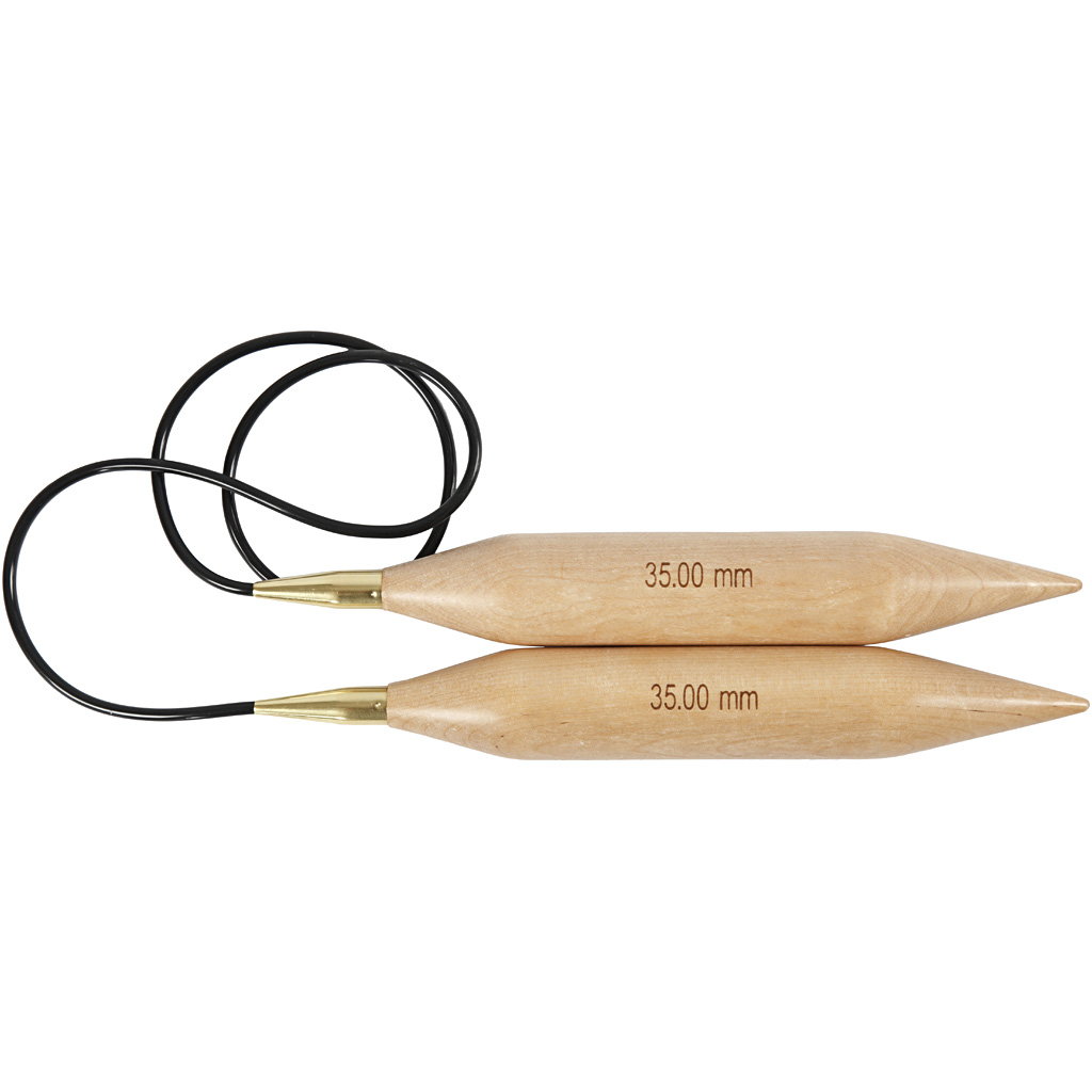 Ümmargune kudumisvarras, L: 150 cm, suurus 35 mm, 1 tk.