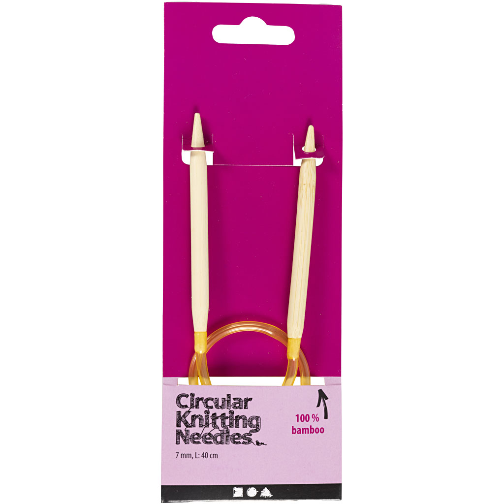 Ümmargune kudumisvarras, L: 40 cm, suurus 7 mm, 1 tk. - Image 2