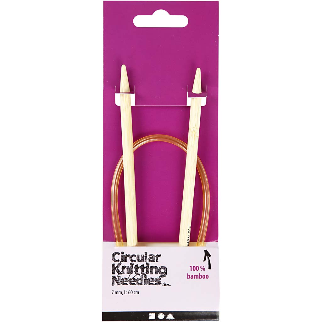 Ümmargune kudumisvarras, L: 60 cm, suurus 7 mm, 1 tk. - Image 2