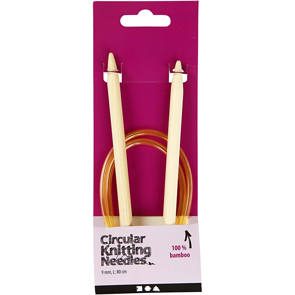 Ümmargune kudumisvarras, L: 80 cm, suurus 9 mm, 1 tk. - Image 2