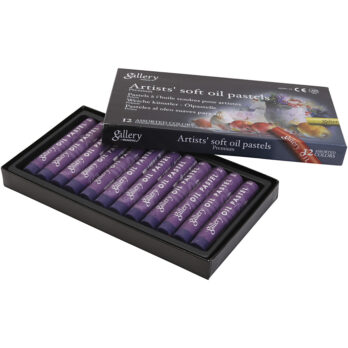 Galerii Õlipastell, L: 7 cm, diameeter. 11 mm, paksus 11 mm, lilla, 12 tk/ 1 pakk