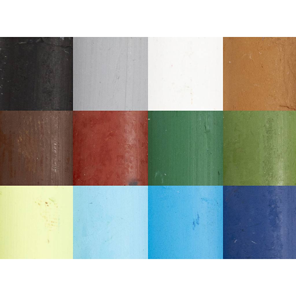 Õlipastellid, L: 7 cm, paksus 11 mm, loodusvärvid, 12 tk/ 1 pakk - Image 4