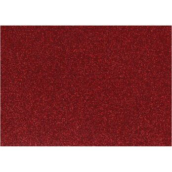 Triikimisfoolium, A5, leht 148x210 mm, glitter, punane, 1 leht