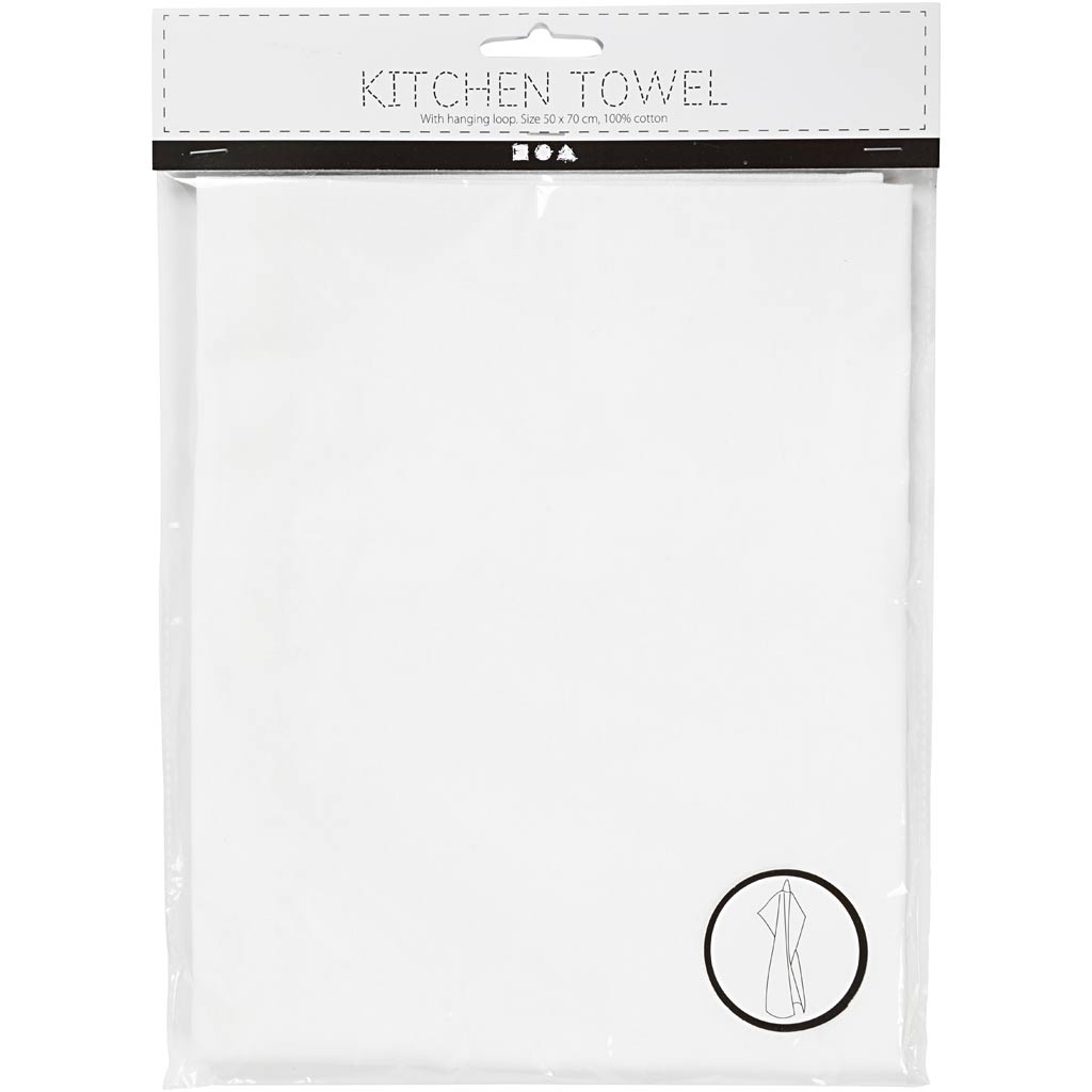 Köögirätikud, suurus 50x70 cm, 180 g, valge, 1 tk - Image 2