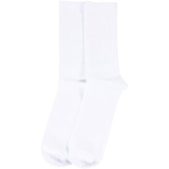 Puuvillased sokid, suurus 43-46, valge, 1 paar