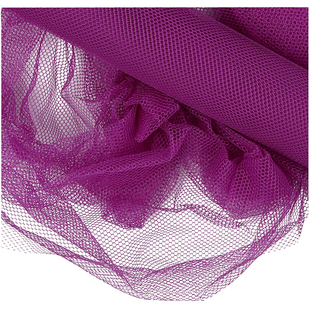 Tüll, laius: 50 cm, lilla, 5 m/ 1 rull - Image 2