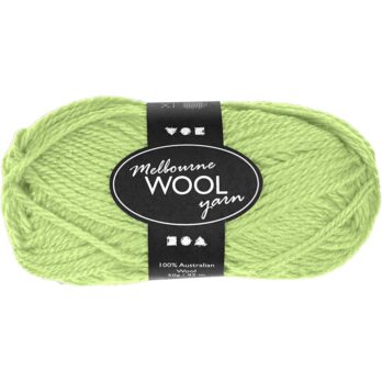 Melbourne Wool Yarn, L: 92 M, neoonroheline, 50 g/ 1 pallikas