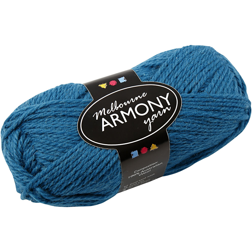 Melbourne villane lõng, L: 92 M, petrool, 50 g/ 1 pallikas - Image 2