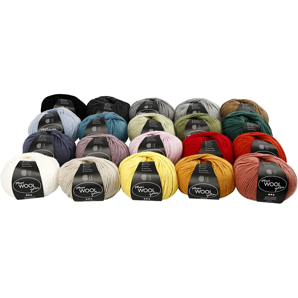 Villane lõng, L: 125 M, värvivalik, 20x100 g/ 1 pakk - Image 2