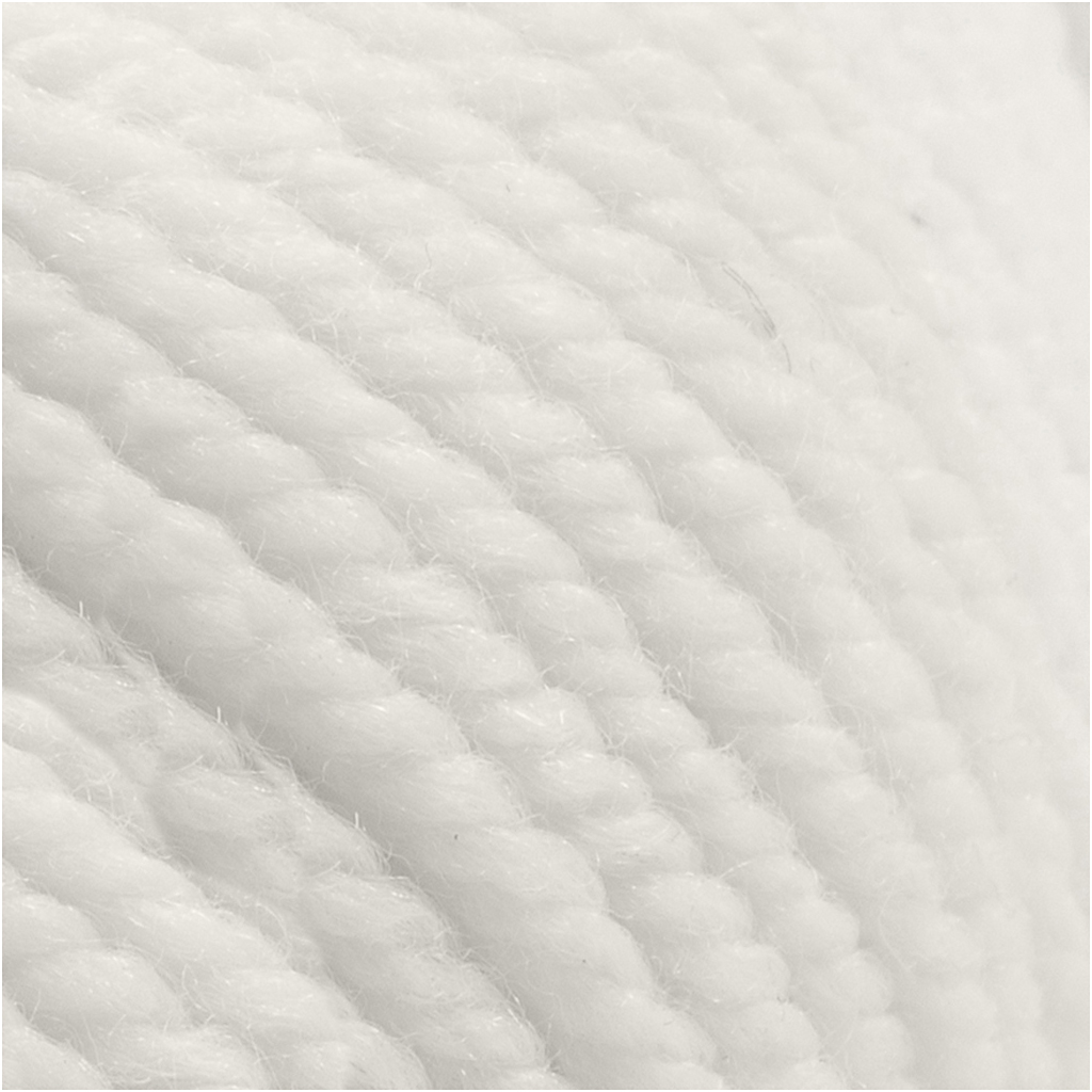 Villane lõng, L: 125 M, naturaalvalge, 100 g/ 1 pallikas - Image 2