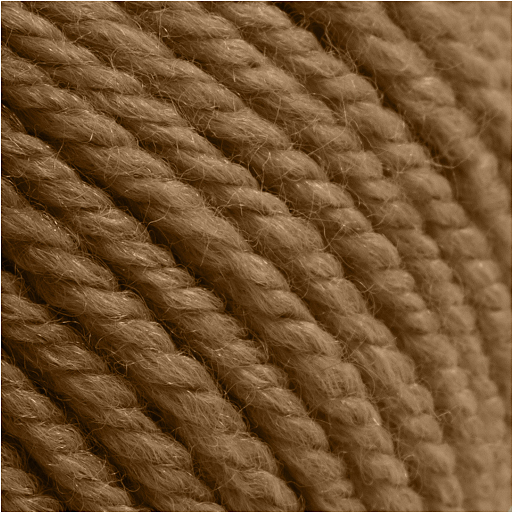 Villane lõng, L: 125 M, helepruun, 100 g/ 1 pallikas - Image 2