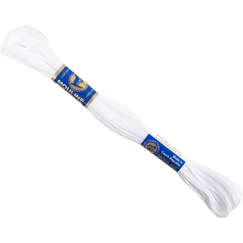 Tikkimisniit, valge, 12x8 m/ 1 pakk