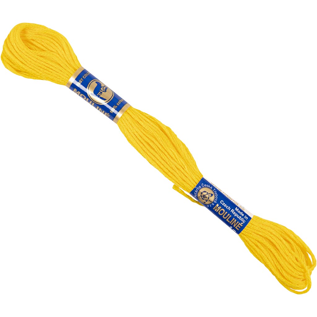 Tikkimisniit, kollane, 12x8 m/ 1 pakk
