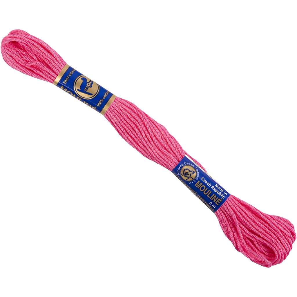 Tikkimisniit, roosa, 12x8 m/ 1 pakk