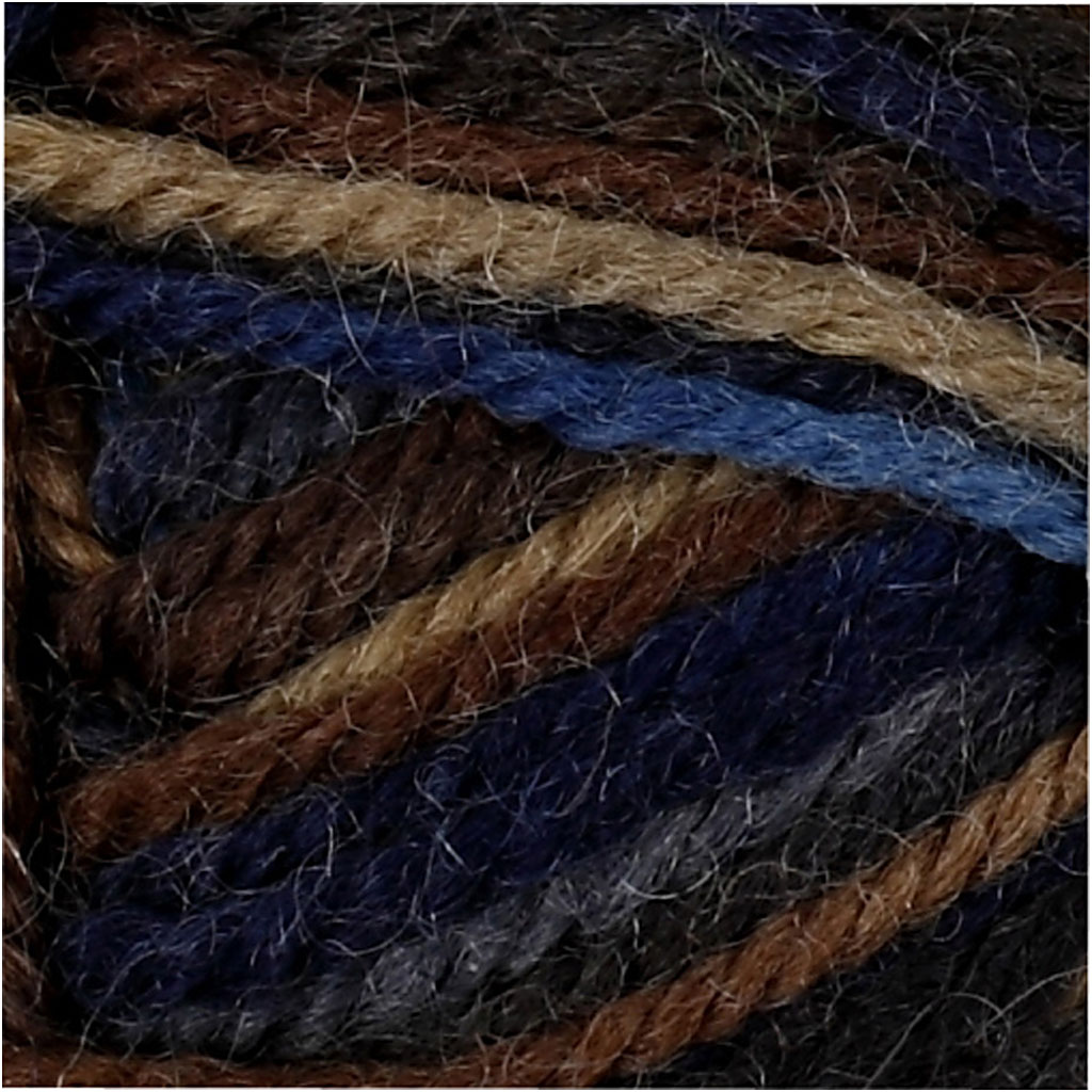 Melbourne villane lõng, L: 92 M, pruun harmooniline, 50 g/ 1 palli kohta - Image 2