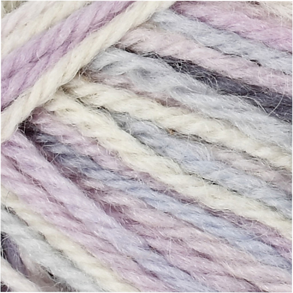 Melbourne Wool Yarn, L: 92 M, pastell lilla, 50 g/ 1 pallikas - Image 2