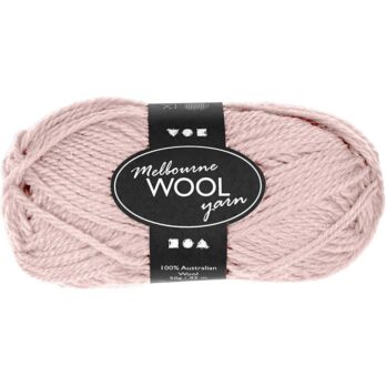 Melbourne Wool Yarn, L: 92 M, hele punane, 50 g/ 1 pallikas