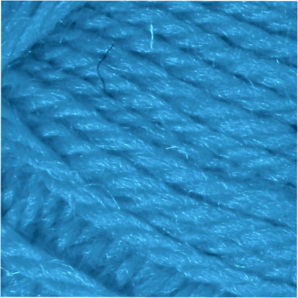 Melbourne Wool Yarn, L: 92 M, helesinine, 50 g/ 1 pallikas - Image 2