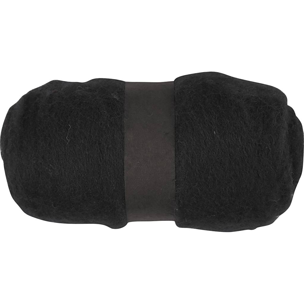 Karditud vill, must, 100 g/ 1 pakk